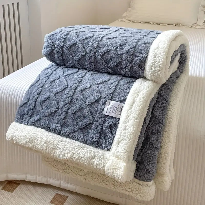 Couverture Polaire Douillette Réversible pour Lit - BlxckFR