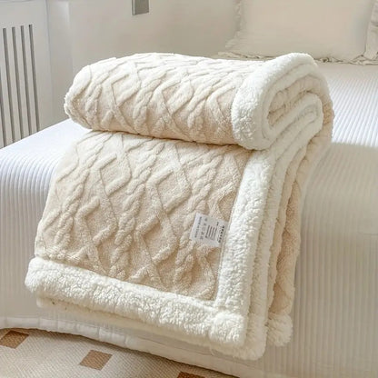 Couverture Polaire Douillette Réversible pour Lit