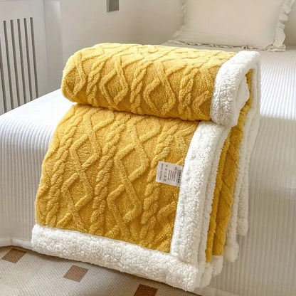 Couverture Polaire Douillette Réversible pour Lit