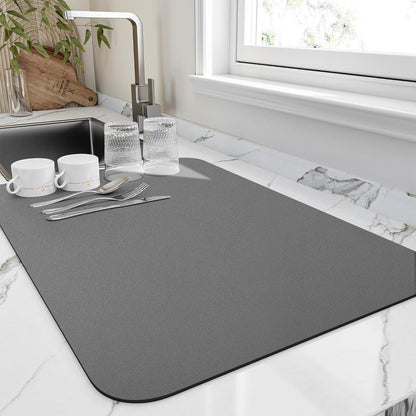 Tapis d'Assèchement Éclair pour Vaisselle - Très Éponge et Pliable - Foivo