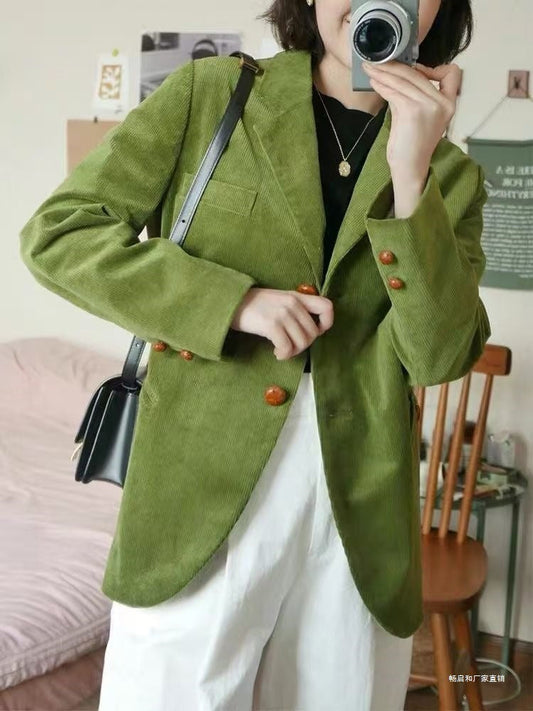 Blazer Coton Élégant | Manches Longues et Détails Brillants - Foivo
