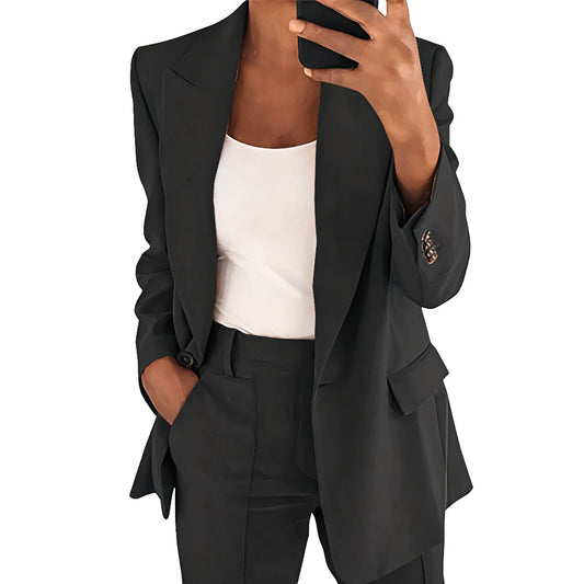 Ensemble Décontracté 2 Pièces Femme | Pantalon Taille Haute - BlxckFR
