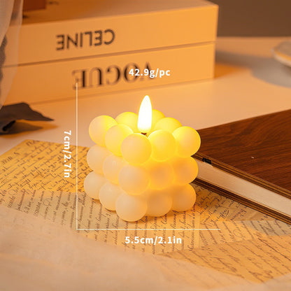 Bougie LED Boule de Neige Élégante | Effet Scintillant et Atmosphère Magique - Foivo