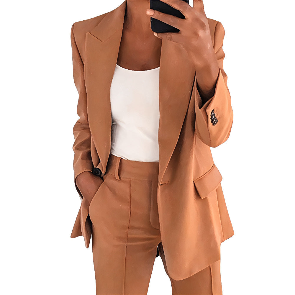 Ensemble Décontracté 2 Pièces Femme | Pantalon Taille Haute