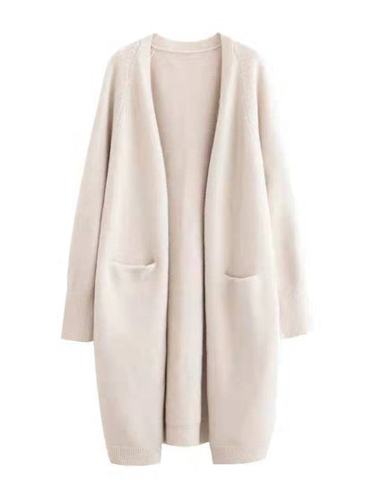 Manteau Femme Élégant en Laine Douce Taille Détendue