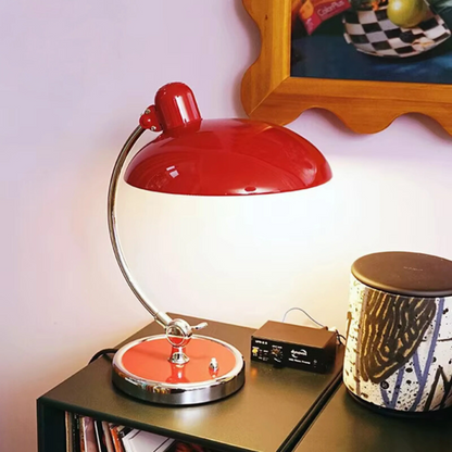 Lampe de Bureau Moderne en Métal Chromé
