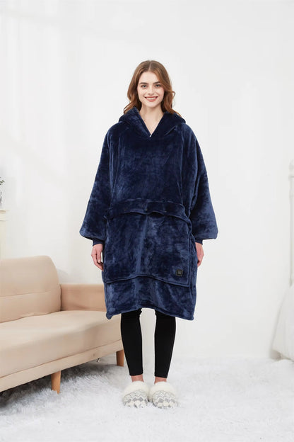 Couverture Chaude Capuche pour Hiver