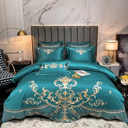 Housse de Couette Coton Luxe imprimé Paon - Foivo