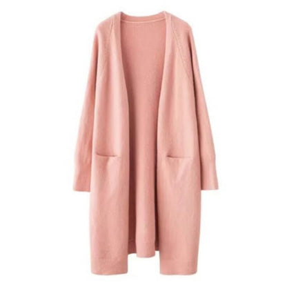 Manteau Femme Élégant en Laine Douce Taille Détendue