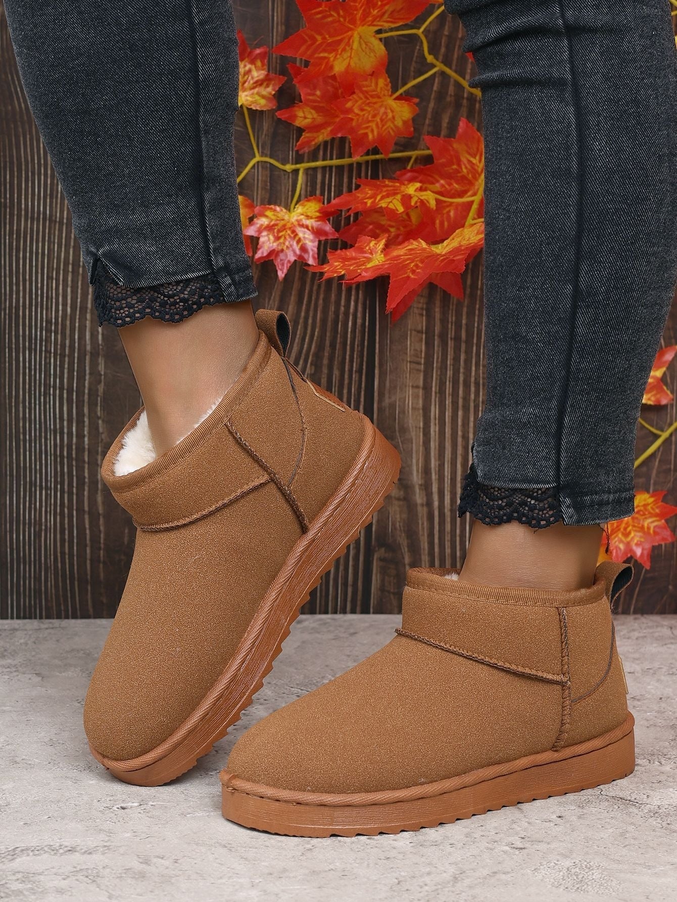 Bottes Courtes Élégantes pour Femme | Fourrure Chaude et Chic - Foivo
