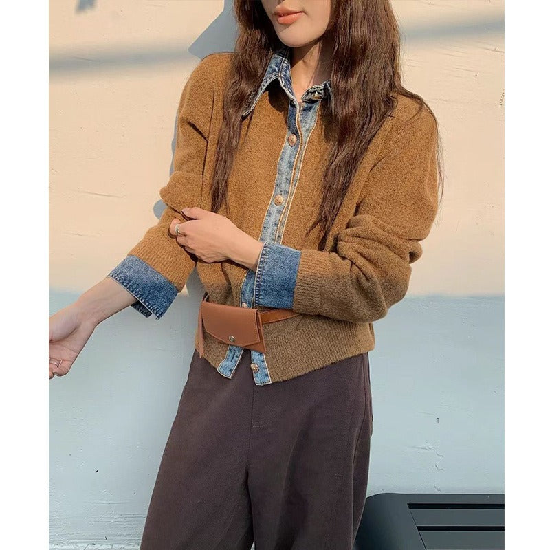 Pull en Maille Col V Décontracté