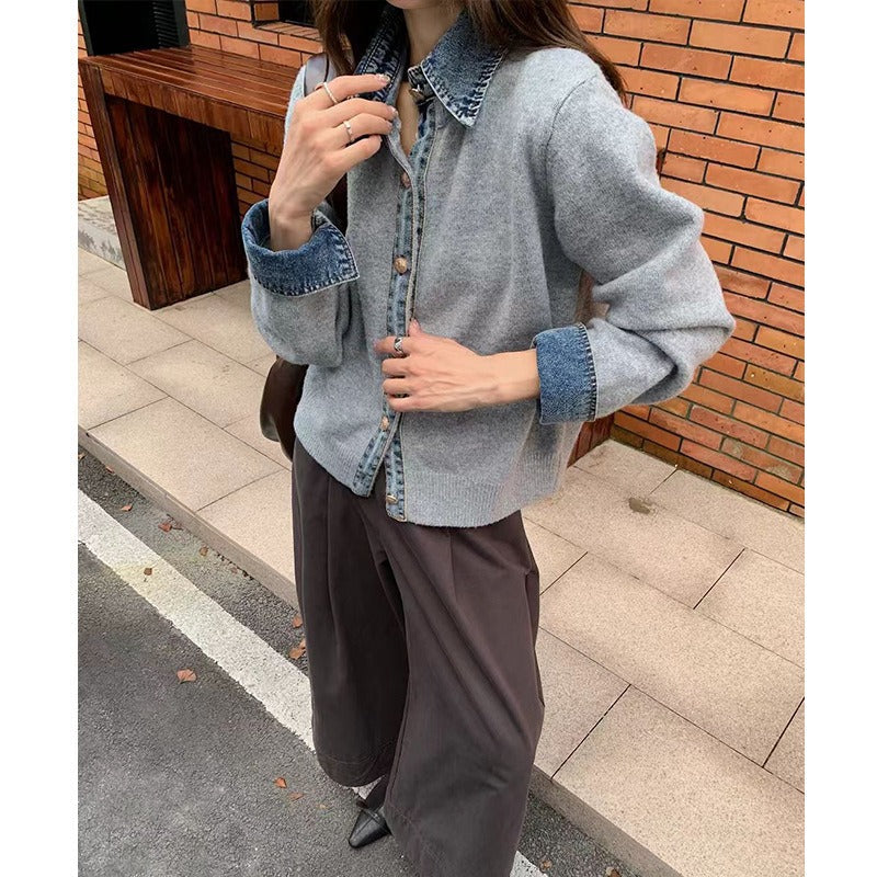 Pull en Maille Col V Décontracté