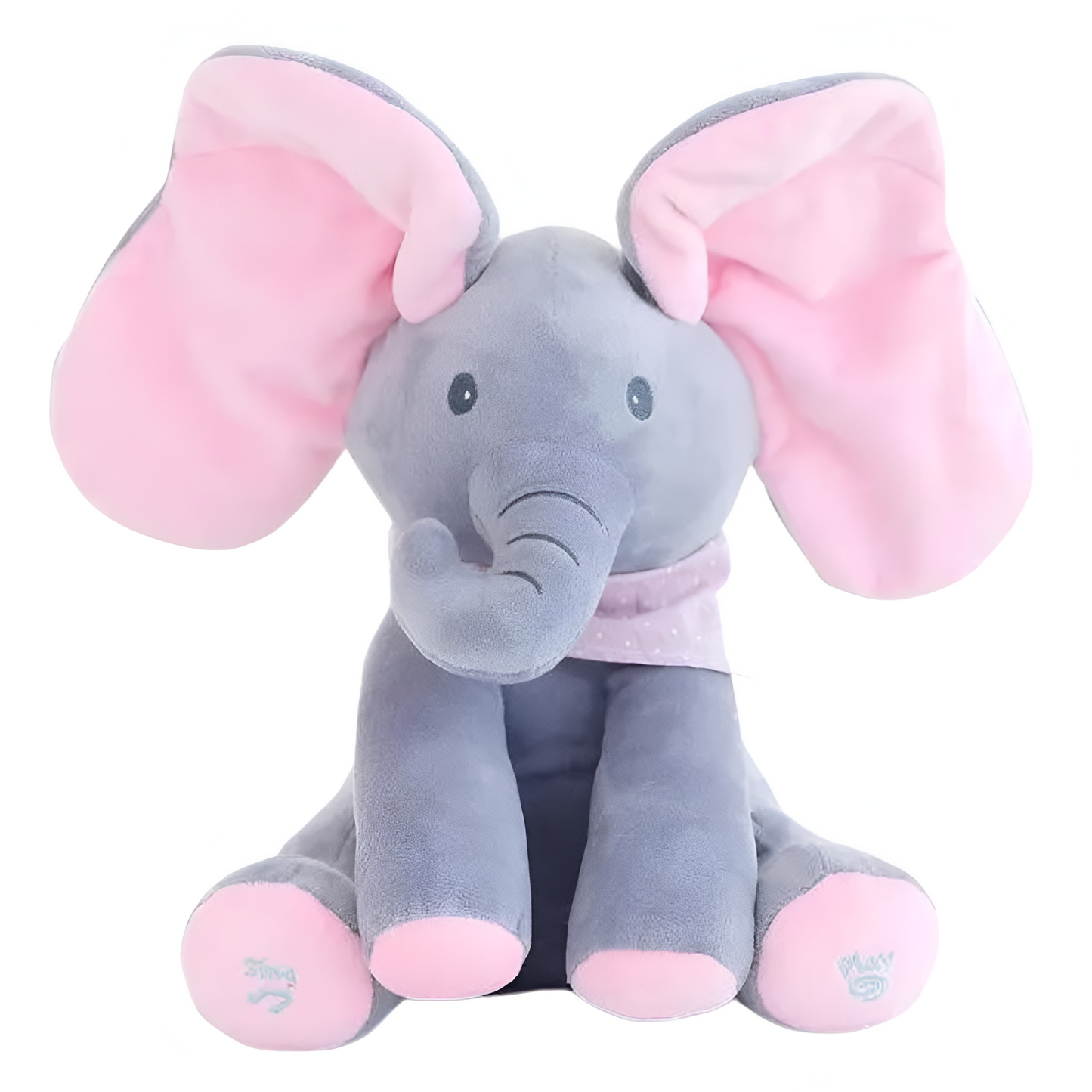 Peluche Éléphant Jouet Sonore Animé - BlxckFR