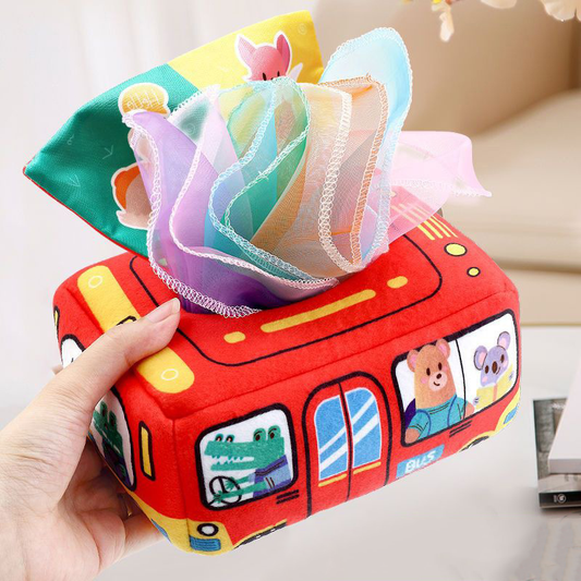 Jouet Sensoriel Bébé Cube Activité Doux - BlxckFR