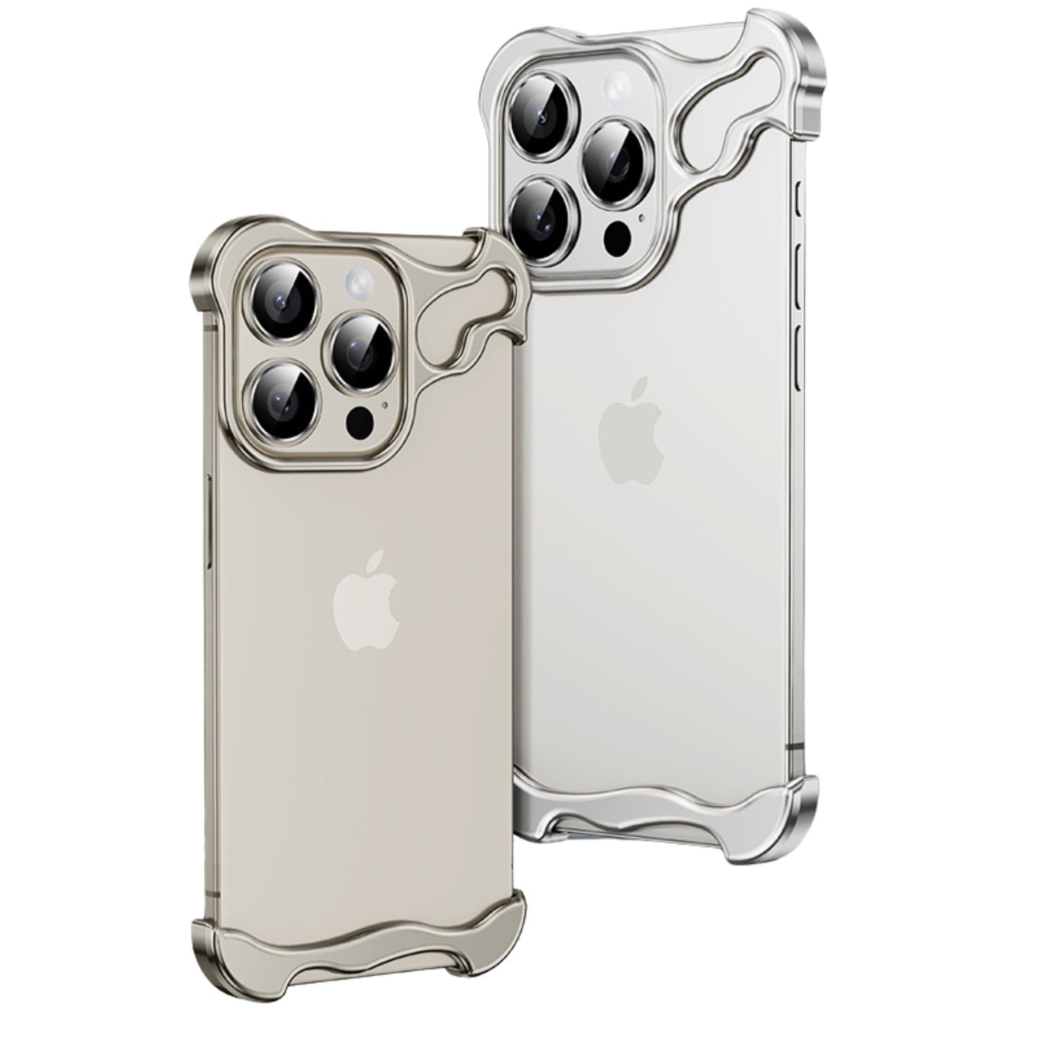Étui iPhone Transparent Design Métal Élégant - BlxckFR