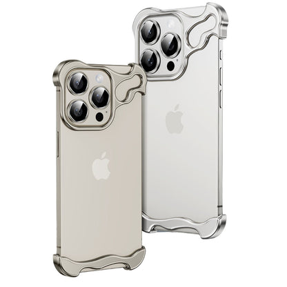 Étui iPhone Transparent Design Métal Élégant - BlxckFR