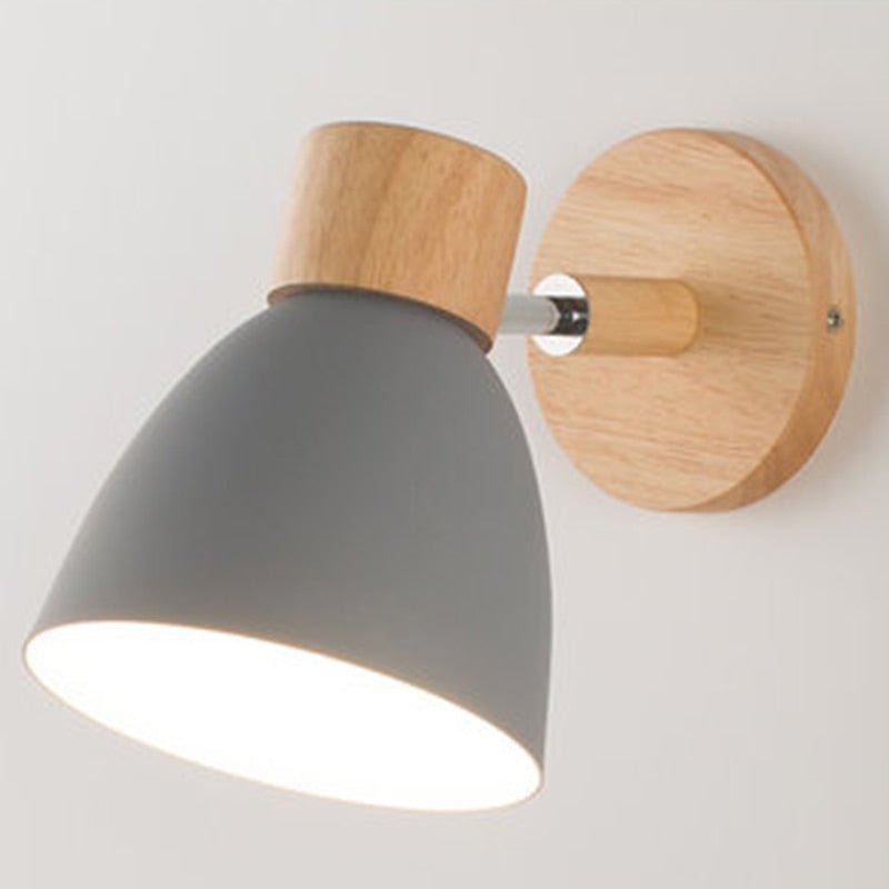 Lampe Murale Bois Métal Élégante