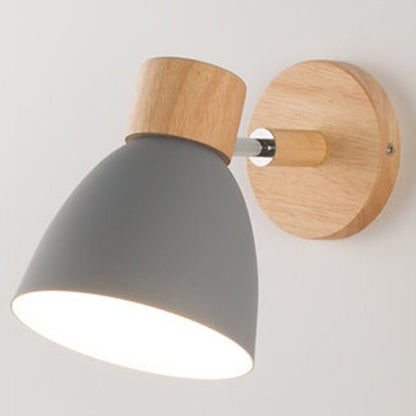 Lampe Murale Bois Métal Élégante