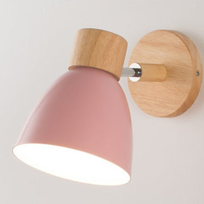 Lampe Murale Bois Métal Élégante