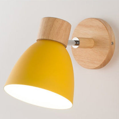Lampe Murale Bois Métal Élégante