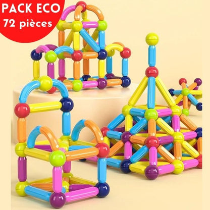Jeu de construction aimanté pour enfants créatifs