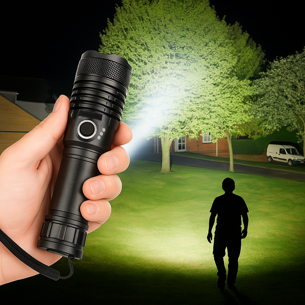 Lampe Torche LED Rechargeable Alu Puissante - BlxckFR