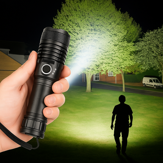 Lampe Torche LED Rechargeable Alu Puissante - BlxckFR