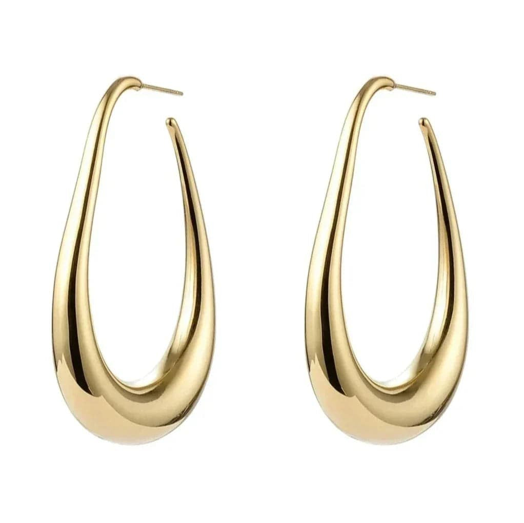 Boucles d'Oreilles Longues Élégantes en Or