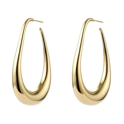 Boucles d'Oreilles Longues Élégantes en Or