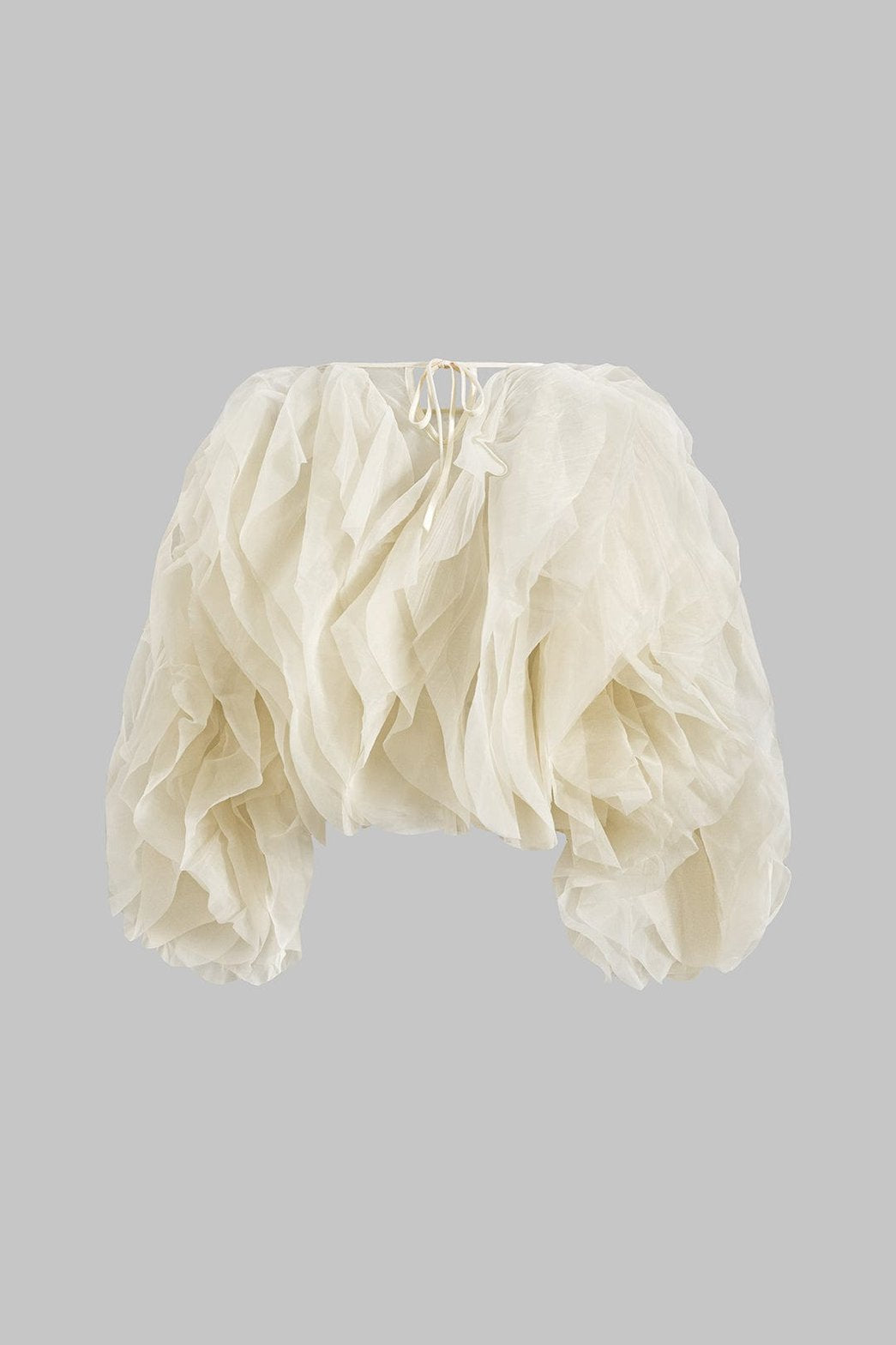 Chemisier Chic en Dentelle avec Froufrous