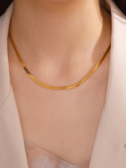 Collier Chaîne Or Luxe Reptile