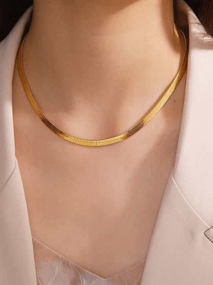 Collier Chaîne Or Luxe Reptile