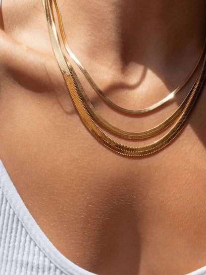 Collier Chaîne Or Luxe Reptile - Foivo