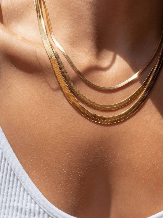 Collier Chaîne Or Luxe Reptile - Foivo