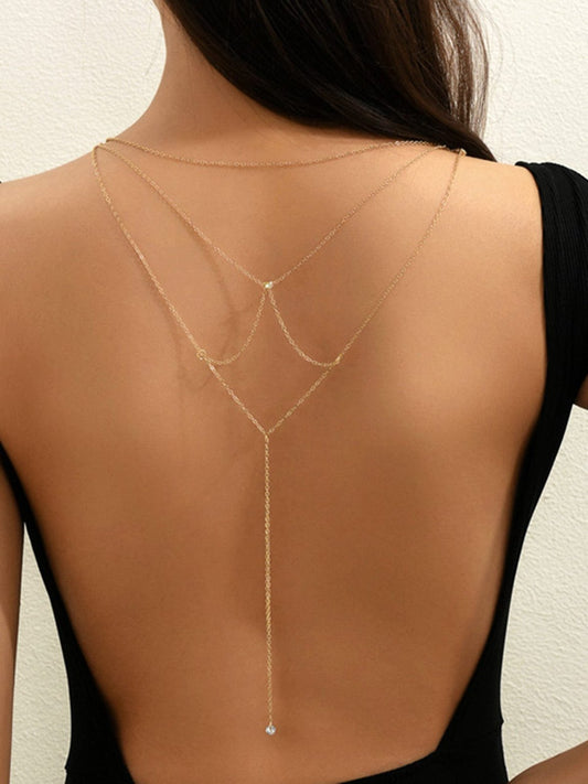 Collier Diamants Factice Élégant - Foivo