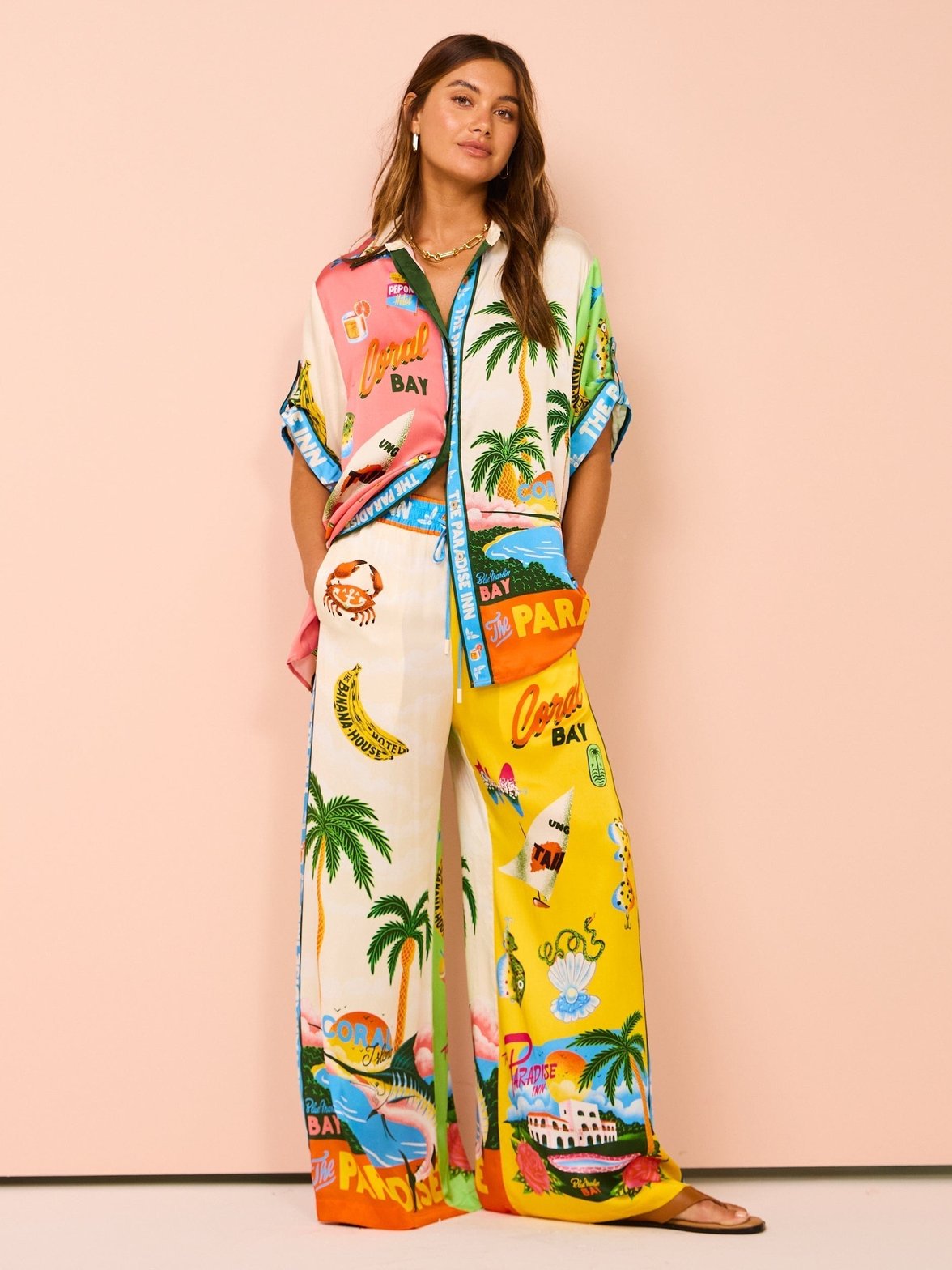 Ensemble Floral Exotique Décontracté - Foivo