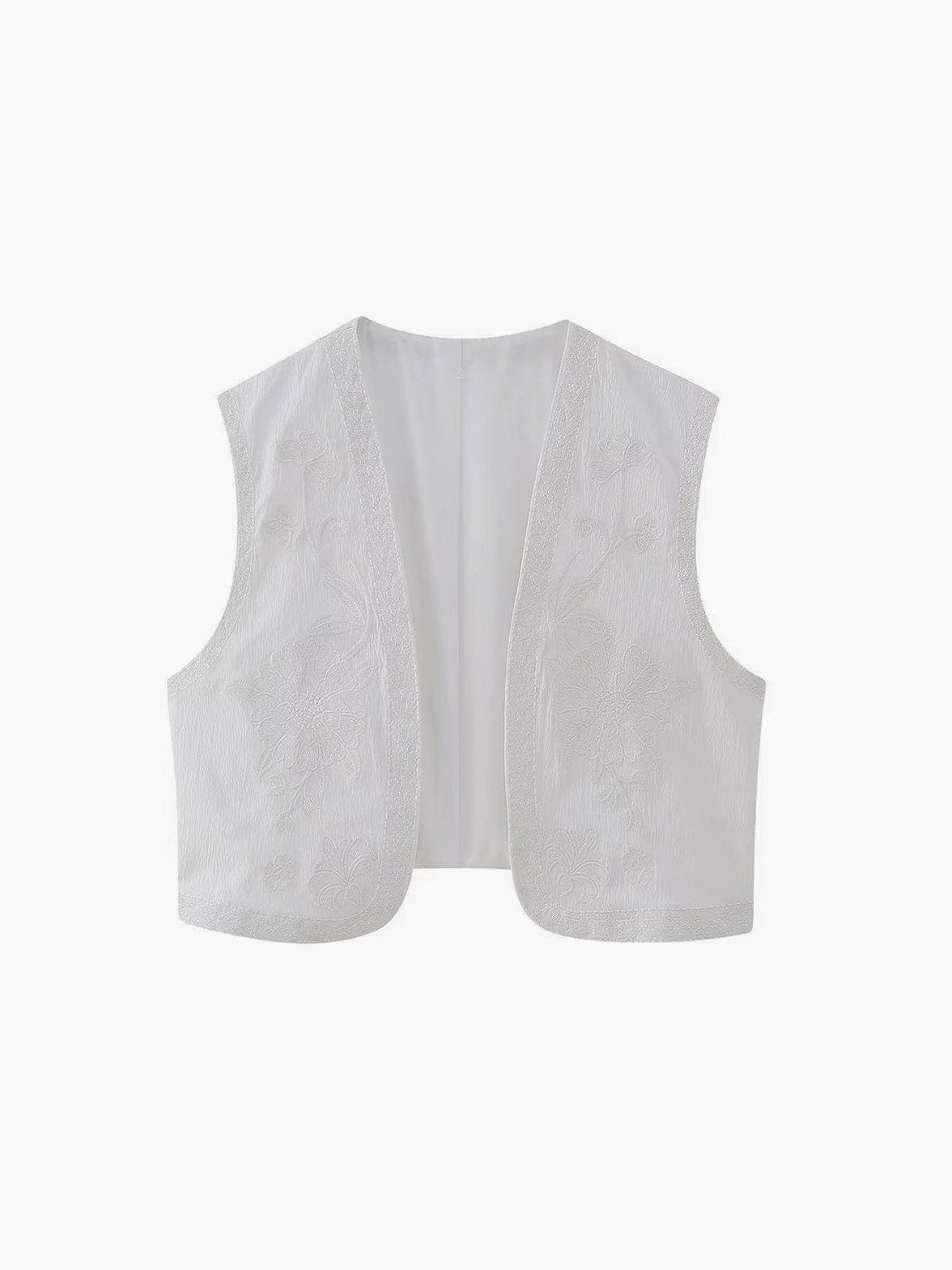 Gilet Floral Élégant Chic Boho