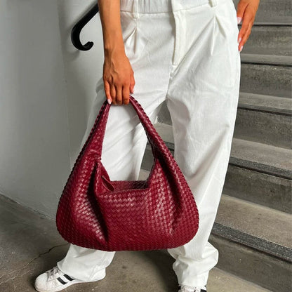Sac à Main Tressé Élégant Grande Capacité