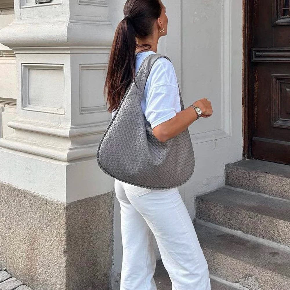 Sac à Main Tressé Élégant Grande Capacité