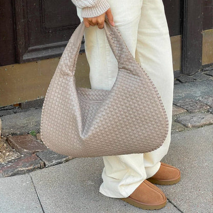 Sac à Main Tressé Élégant Grande Capacité