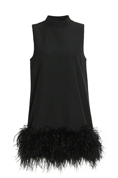 Robe Courte Évasée Dentelle Féminine