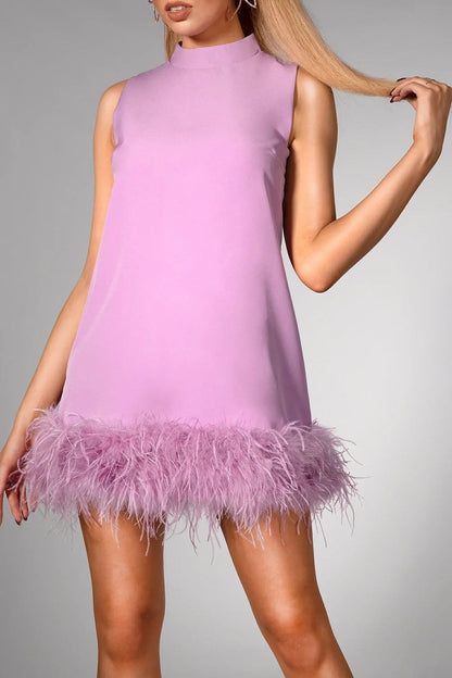 Robe Courte Évasée Dentelle Féminine - Foivo