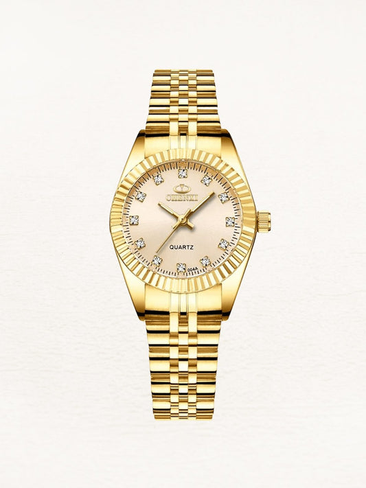 Montre Femme Petit Modèle Doré Chic - Foivo