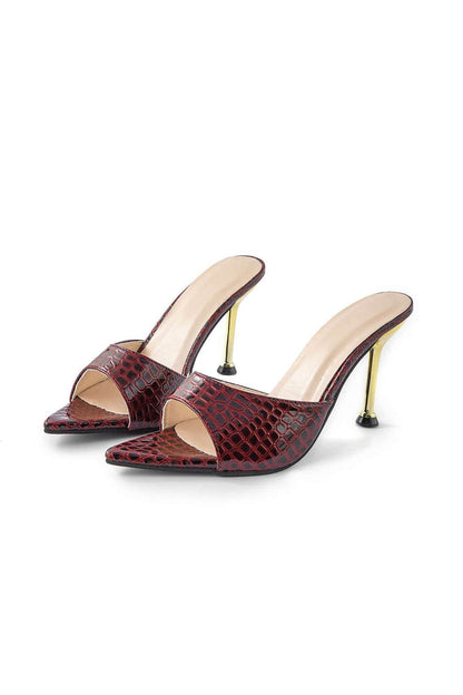 Mules Hauts Talons Chic - Pointu Féminin