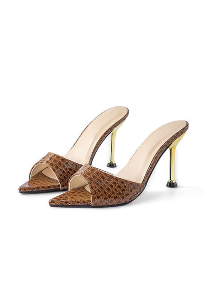 Mules Hauts Talons Chic - Pointu Féminin