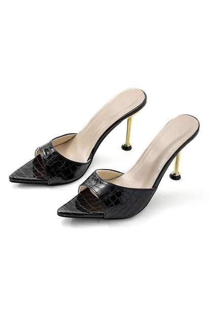 Mules Hauts Talons Chic - Pointu Féminin - Foivo