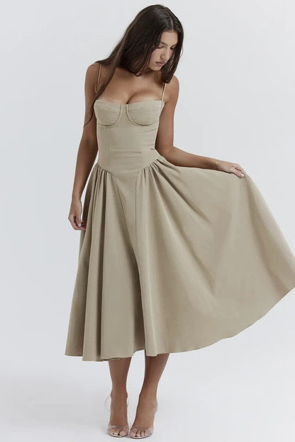Robe Femelle Cintrée Chic