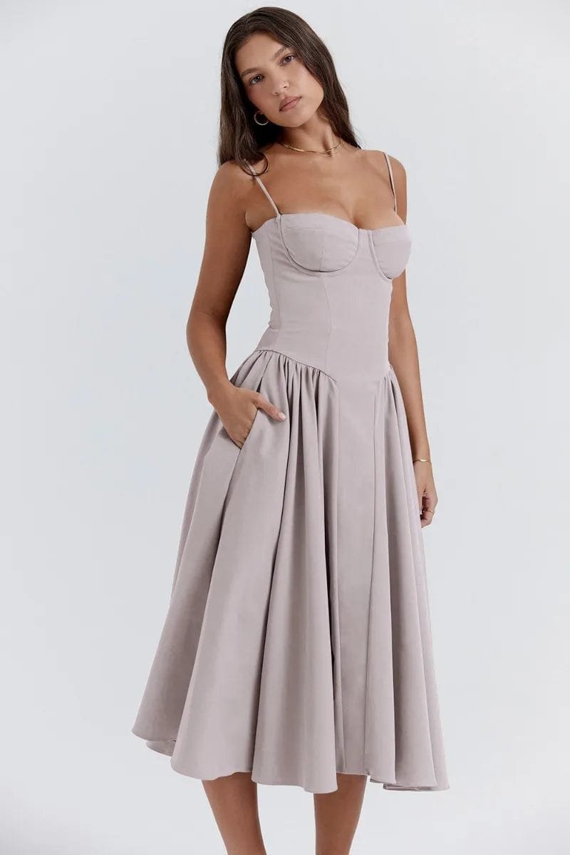 Robe Femelle Cintrée Chic