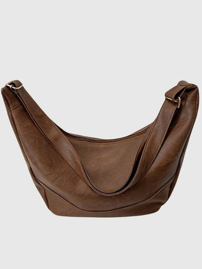 Sac à Épaule Violet - Cuir Écologique Chic