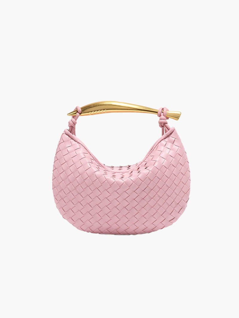 Sac à Main En Osier avec Poignée Luxe